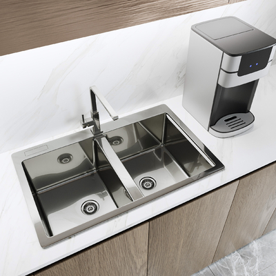 Modern sink double tank