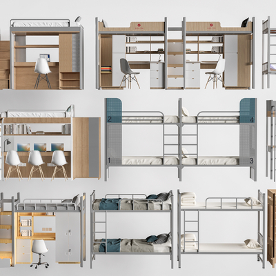 Dormitory high and low bed Dormitory bed