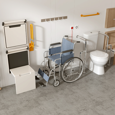 wheelchair crutch disabled toilet