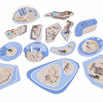 Children's sandpit sandpit play equipment