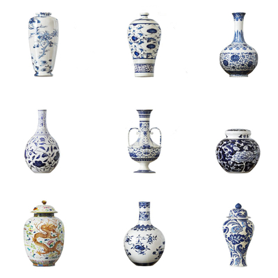 New Chinese Ceramic Ware Blue and White Porcelain