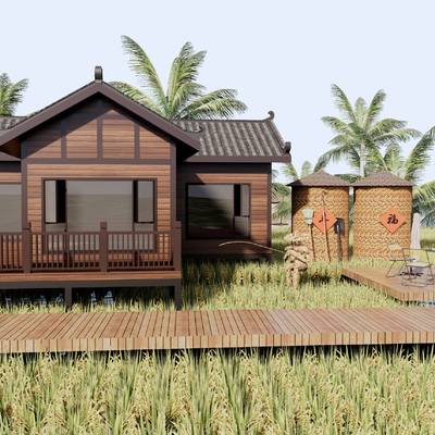 Modern Wooden House Homestay