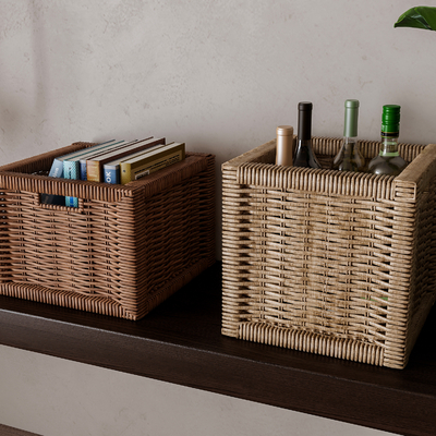 Nordic bamboo basket