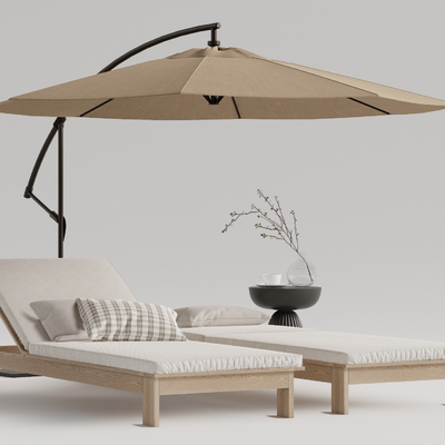 Modern Outdoor Recliner Parasol