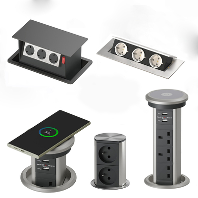 Plug-in desktop socket wireless charging