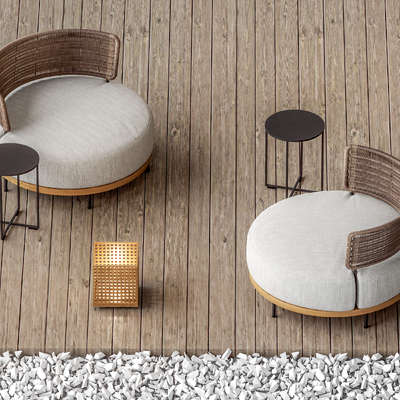 Minotti outdoor sofa rattan sofa