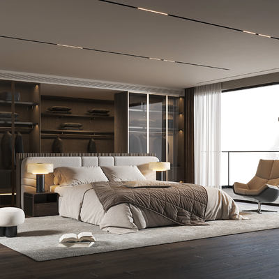 Minotti double bed