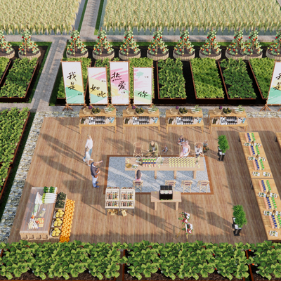 Vegetable field of modern labor research base