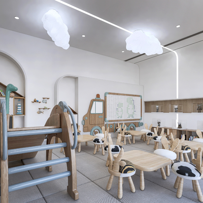 Modern Kindergarten Classroom