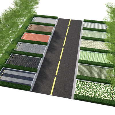 Modern ecological parking lot