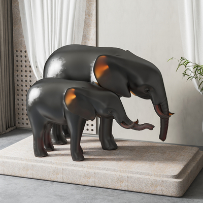 Elephant Sculpture Ornaments