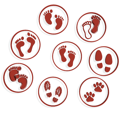 Footprint Wall Decoration