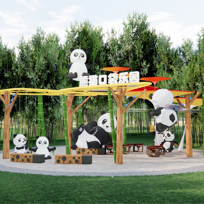 Panda Culture Gallery Rack Panda Theme Pocket Park