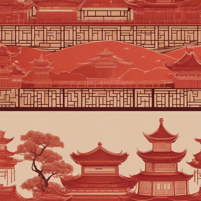 Chinese style Chinese red wallpaper