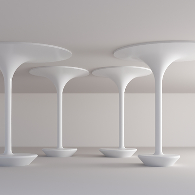 Modern profiled pillar rest stool