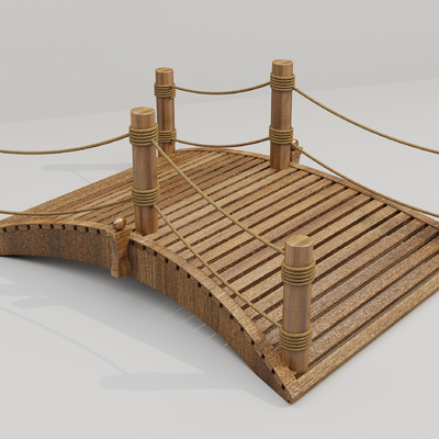 Small wooden bridge