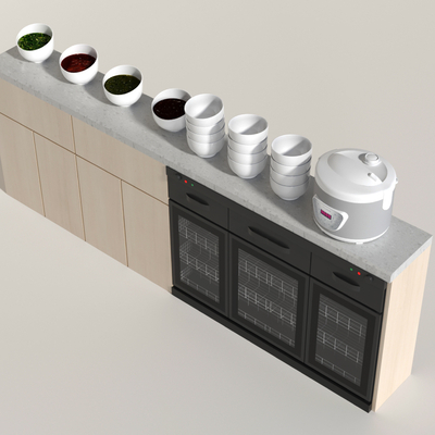 Modern self-service seasoning table