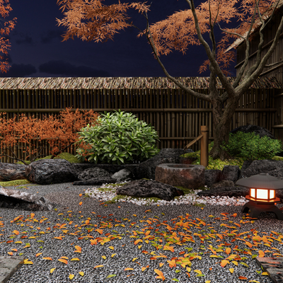 Japanese Zen Courtyard Leisure Yard