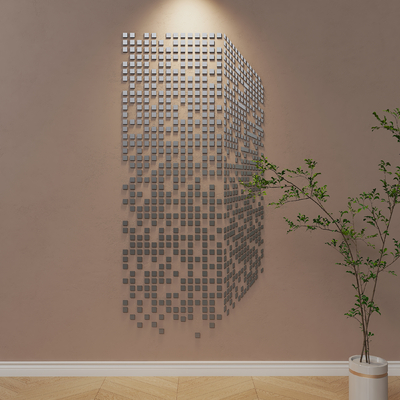 Modern stainless steel wall decoration