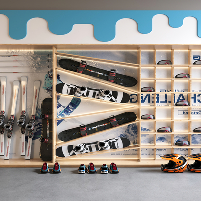 Ski Equipment Ski Equipment Cabinet