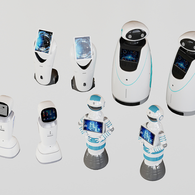 Service robot intelligent guide machine all-in-one machine