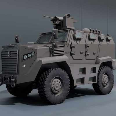 four-wheeled armored vehicle