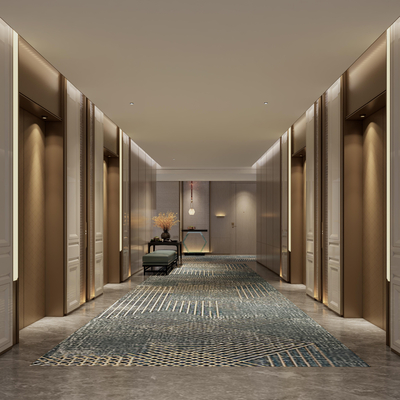 Hotel Entrance Corridor Room Access