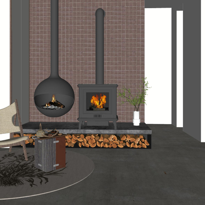 flame fireplace