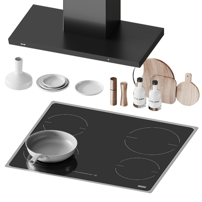 Induction cooker hood