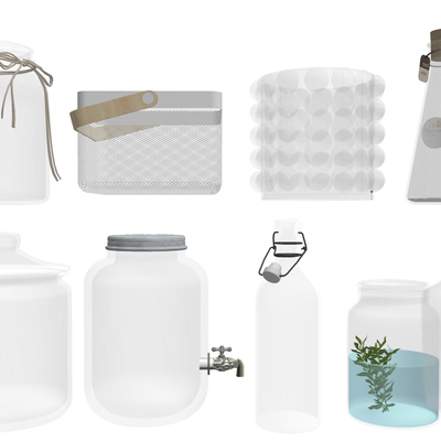 Glass Transparent Bottles Sealed Jar