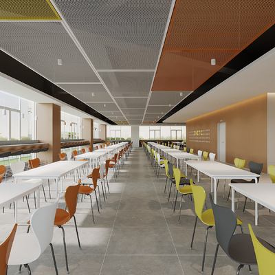 Modern Staff Restaurant School Canteen