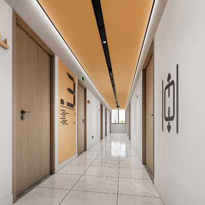 Modern Apartment Corridor Hallway