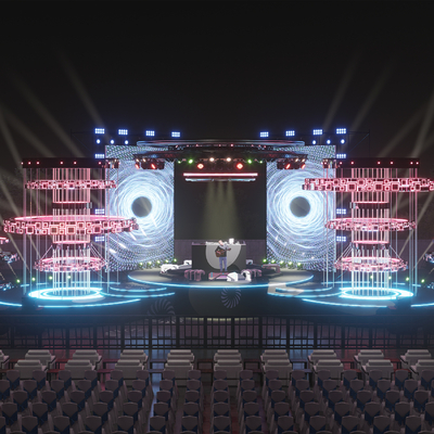 Modern Audio Stage Concert Stage