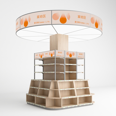 Shopping Mall Pillar Stacking Shelf Jewelry Rack