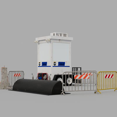 Modern fence barricade construction equipment