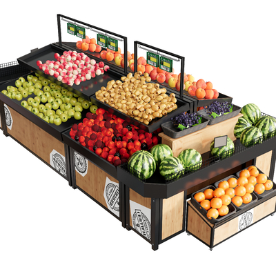 Fruit and Vegetable Supermarket Vegetable Display Rack Shelf