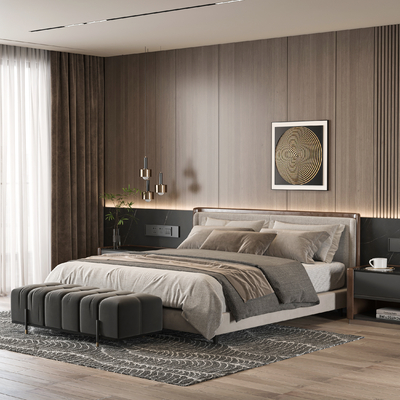 Minotti double bed