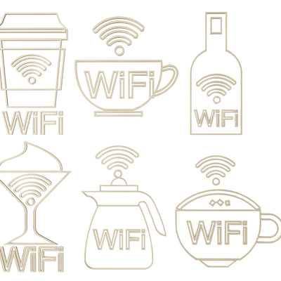 WIFI sign icon sign guide sign