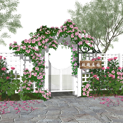 Flower Arch Porch Rack Plant Climbing Rack Rose Flower Rack