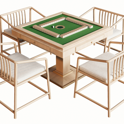 Mahjong Table Chess Table Coffee Table and Chair