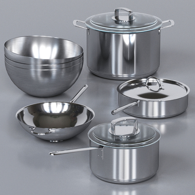 Modern kitchenware stainless steel pot