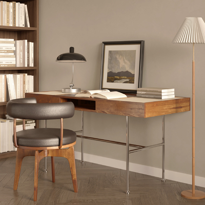 Middle Style Desk and Chair Writing Desk