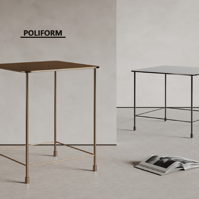 poliform metal small table side a few corners a few