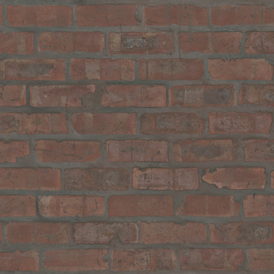 Red brick wall I-shaped wall brick