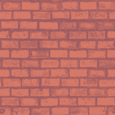 I-shaped brick wall