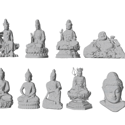 Chinese-style Buddha Head Buddha Statues