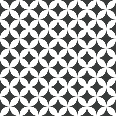 Modern Simple Black and White Parquet Tile Tile