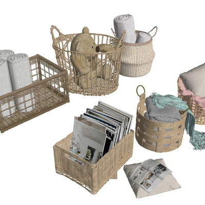 Woven Storage Basket Bamboo Basket