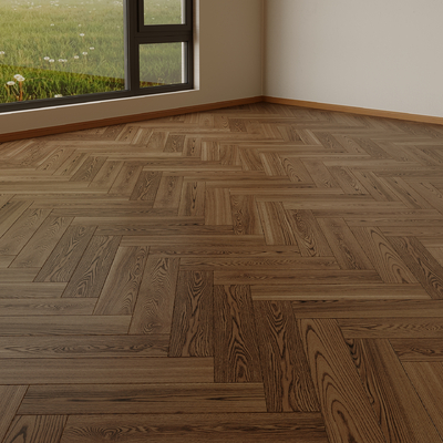 Modern walnut flooring