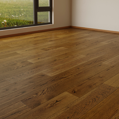 Modern walnut flooring